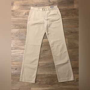 BONOBOS Mens WEDNESDAY Straight Fit Chino Dress Pants Khakis 33/34 Tan